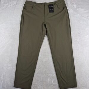 Fabletics Don 5-Pocket Pants Men's 40x32 Olive Green Classic Fit Casual NWT